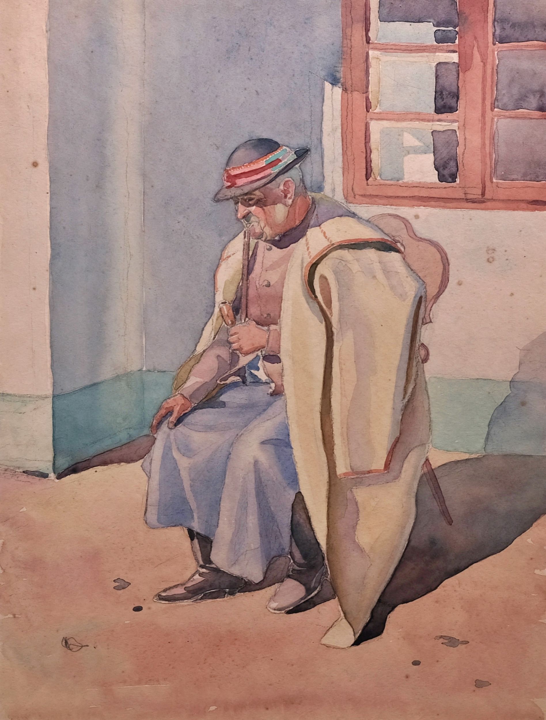 Karel Božek – Muž v halině na dvorku