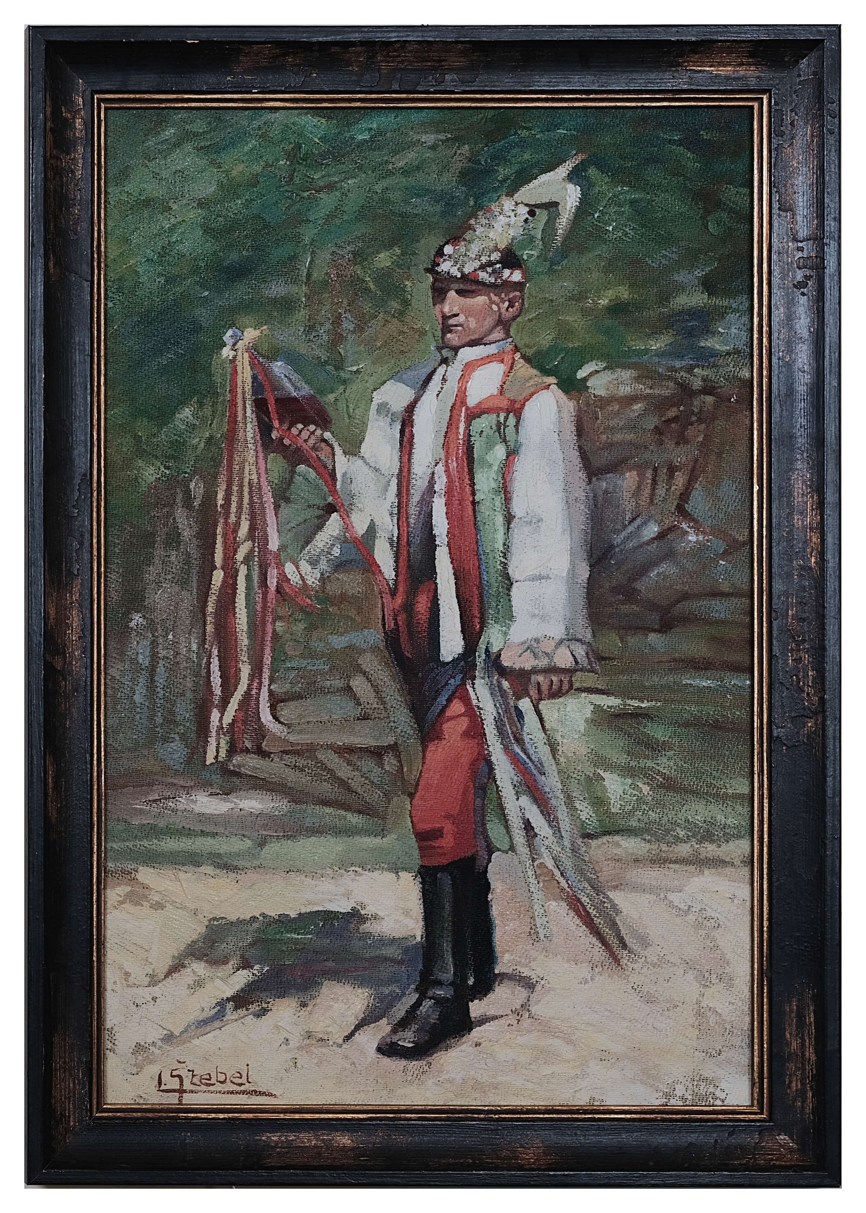 L. Štebel – kopie obrazu Aloise Kalvody Ženich z Týnce