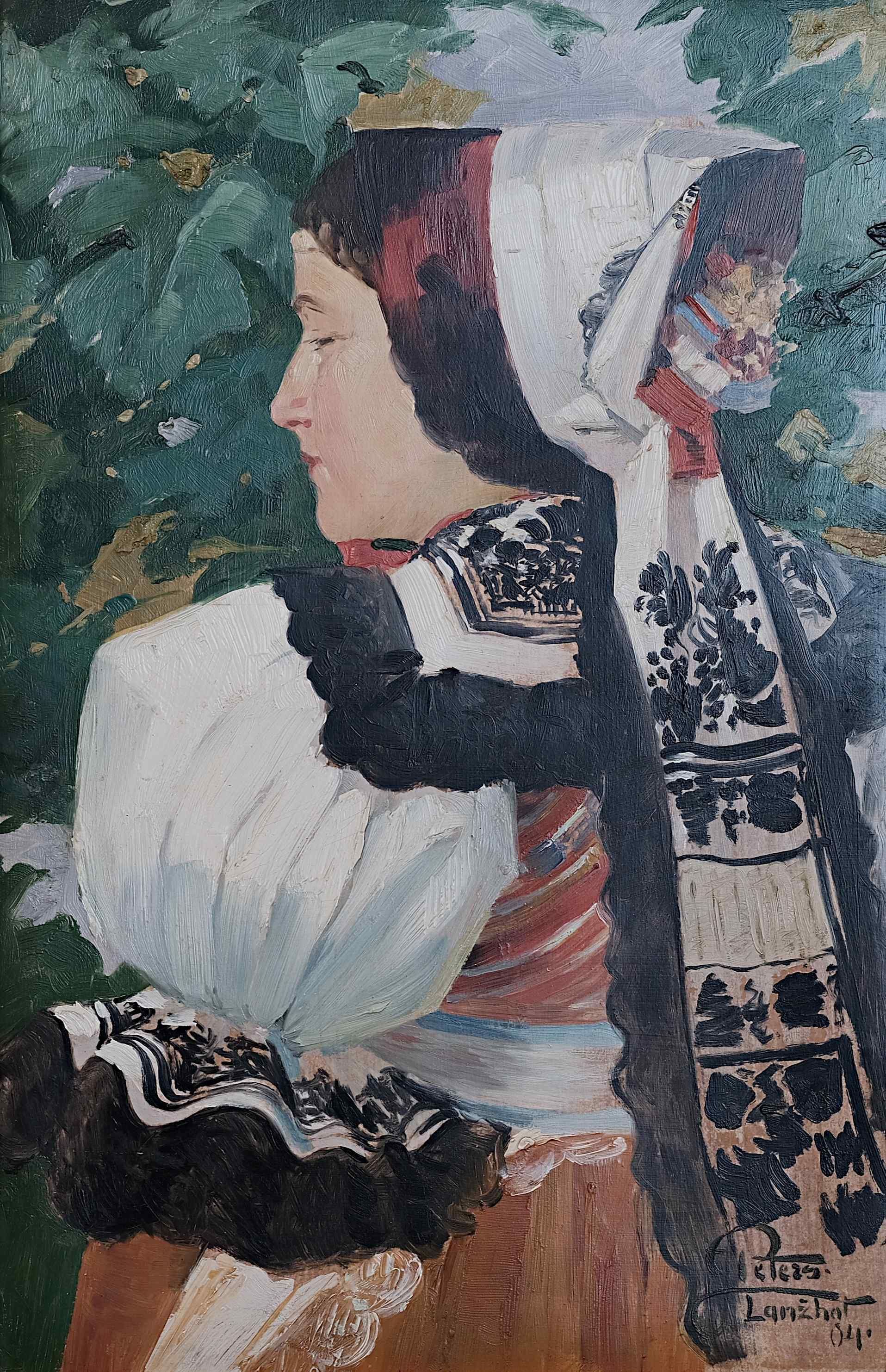 Otto Peters – Dívka v šatce Lanžhot