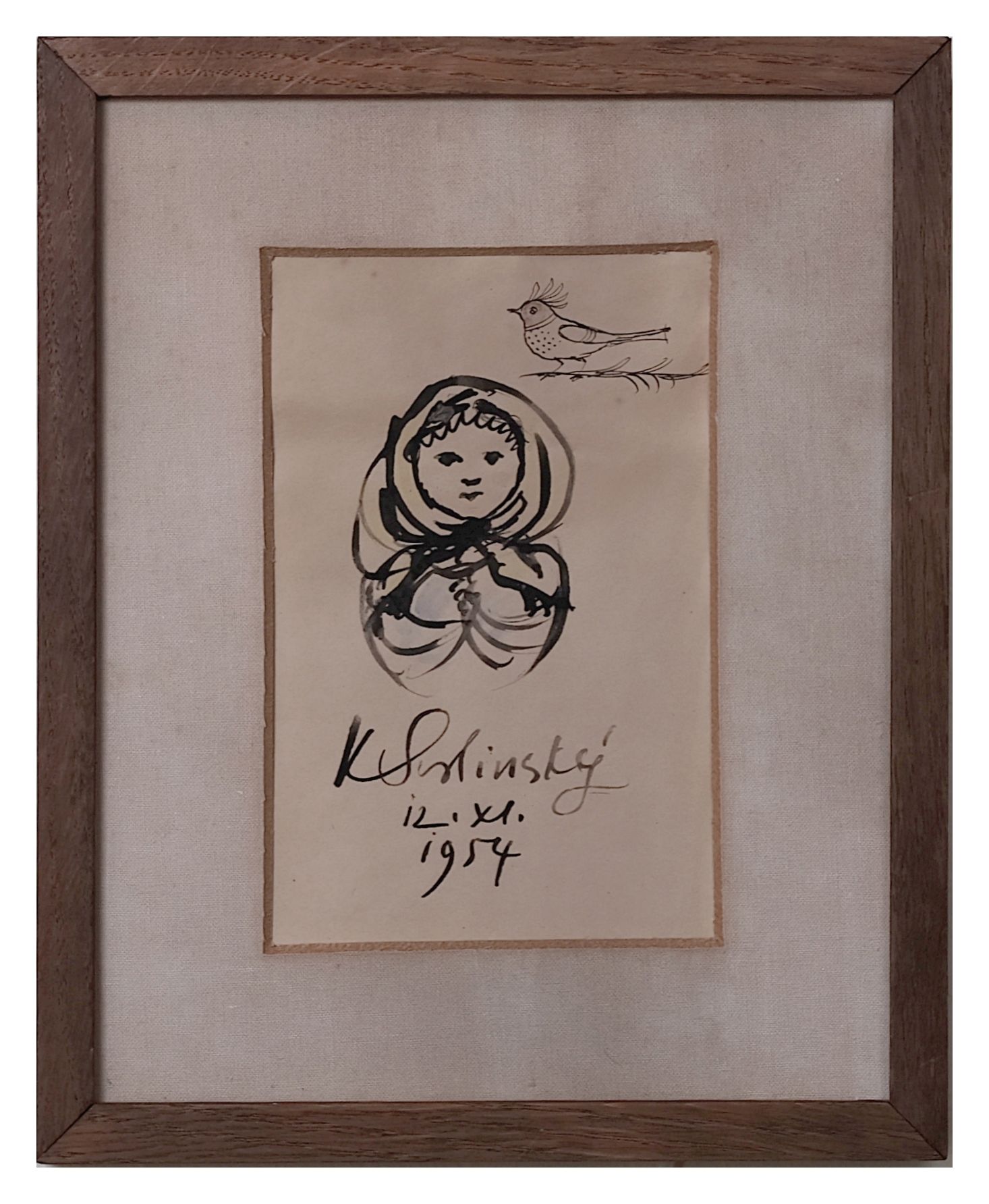 Karel Svolínský – Dívka v šátku