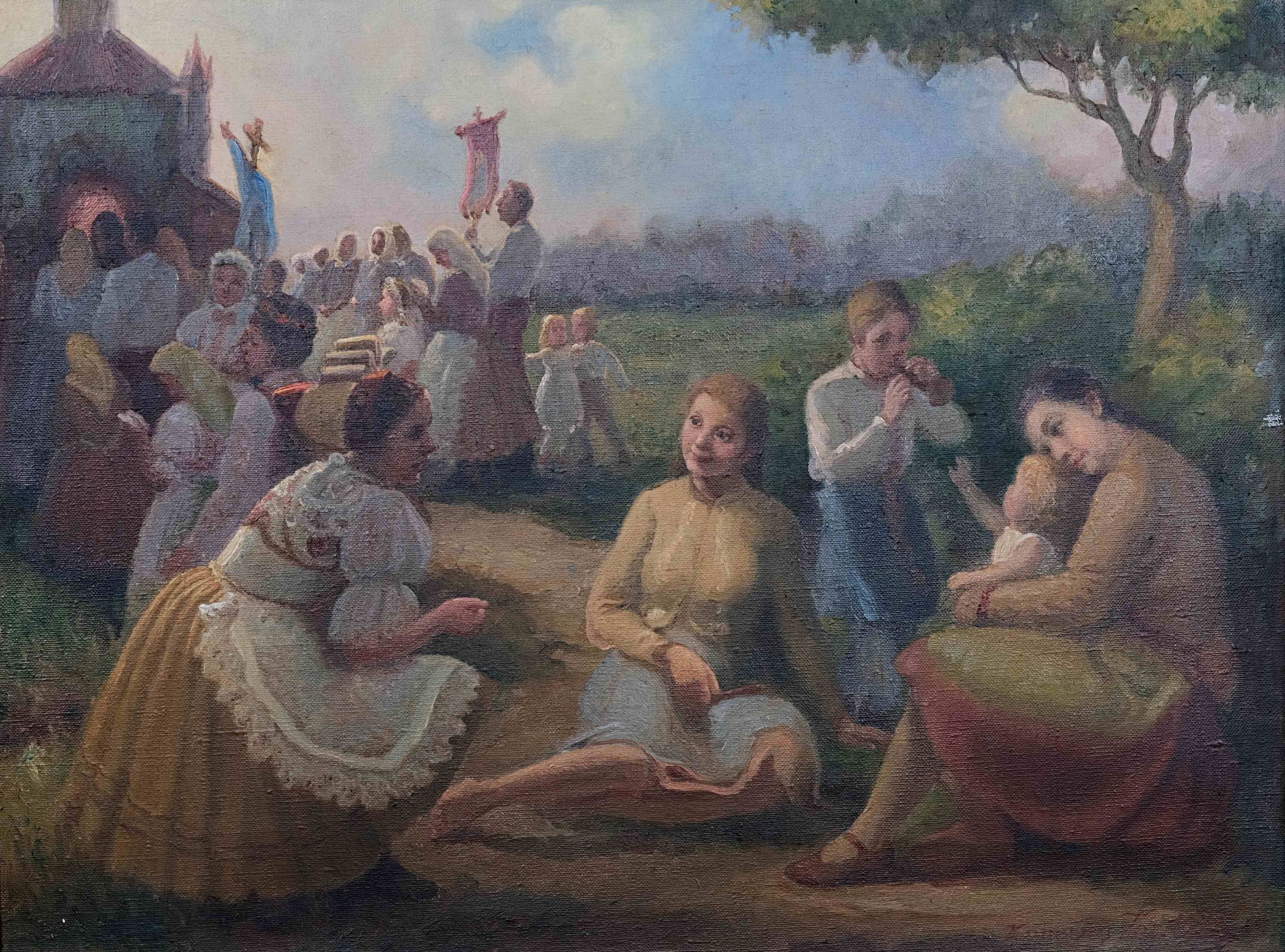 Josef Konečný „Žar“ – Procesí u kapličky