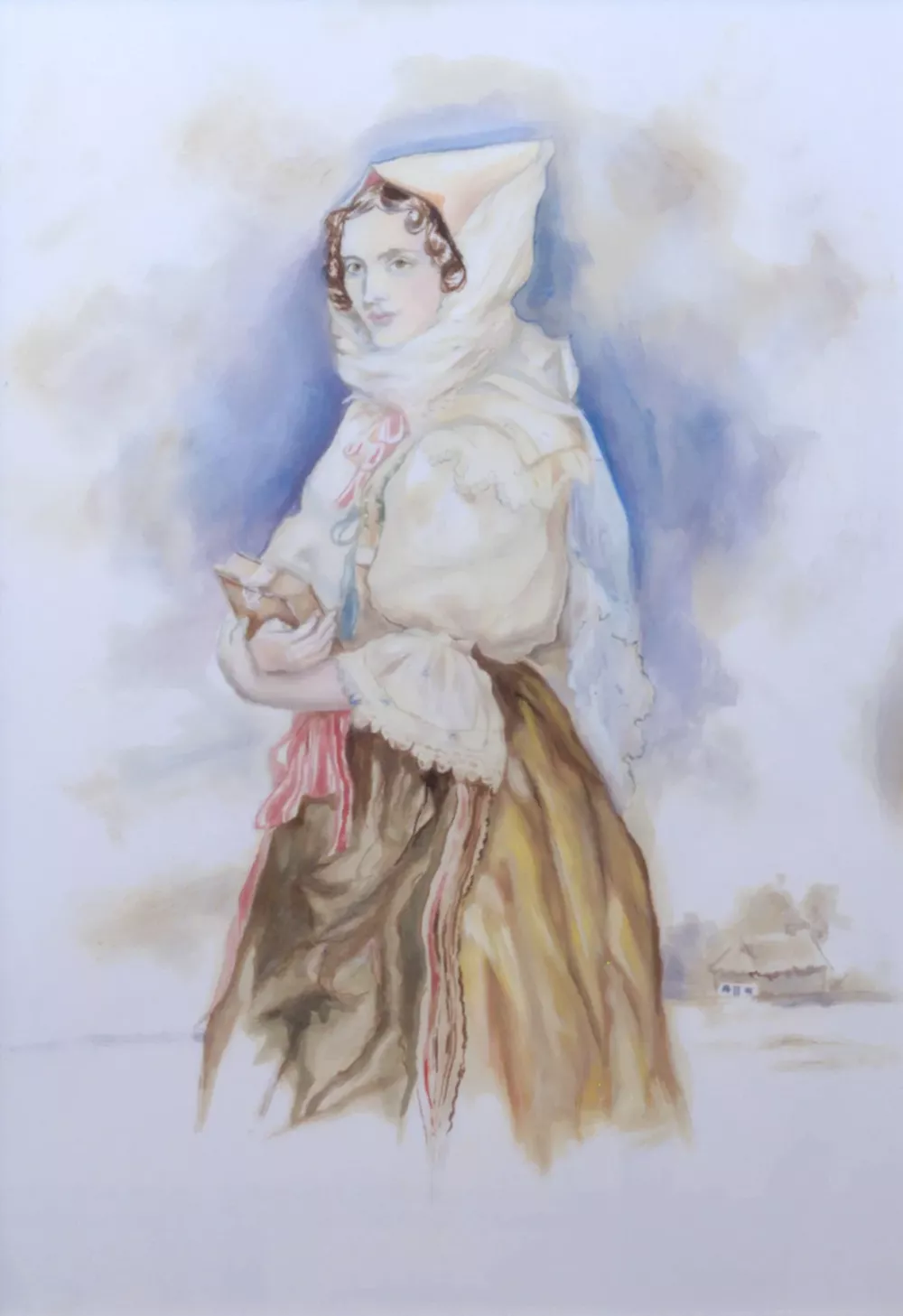 Veronika Benešová – kopie obrazu Josefa Kriehubera Princezna Marie Franzizska von Liechtenstein v kroji - ze sbírky Liechtenstein collections