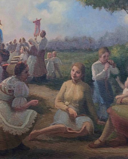 Josef Konečný „Žar“ – Procesí u kapličky