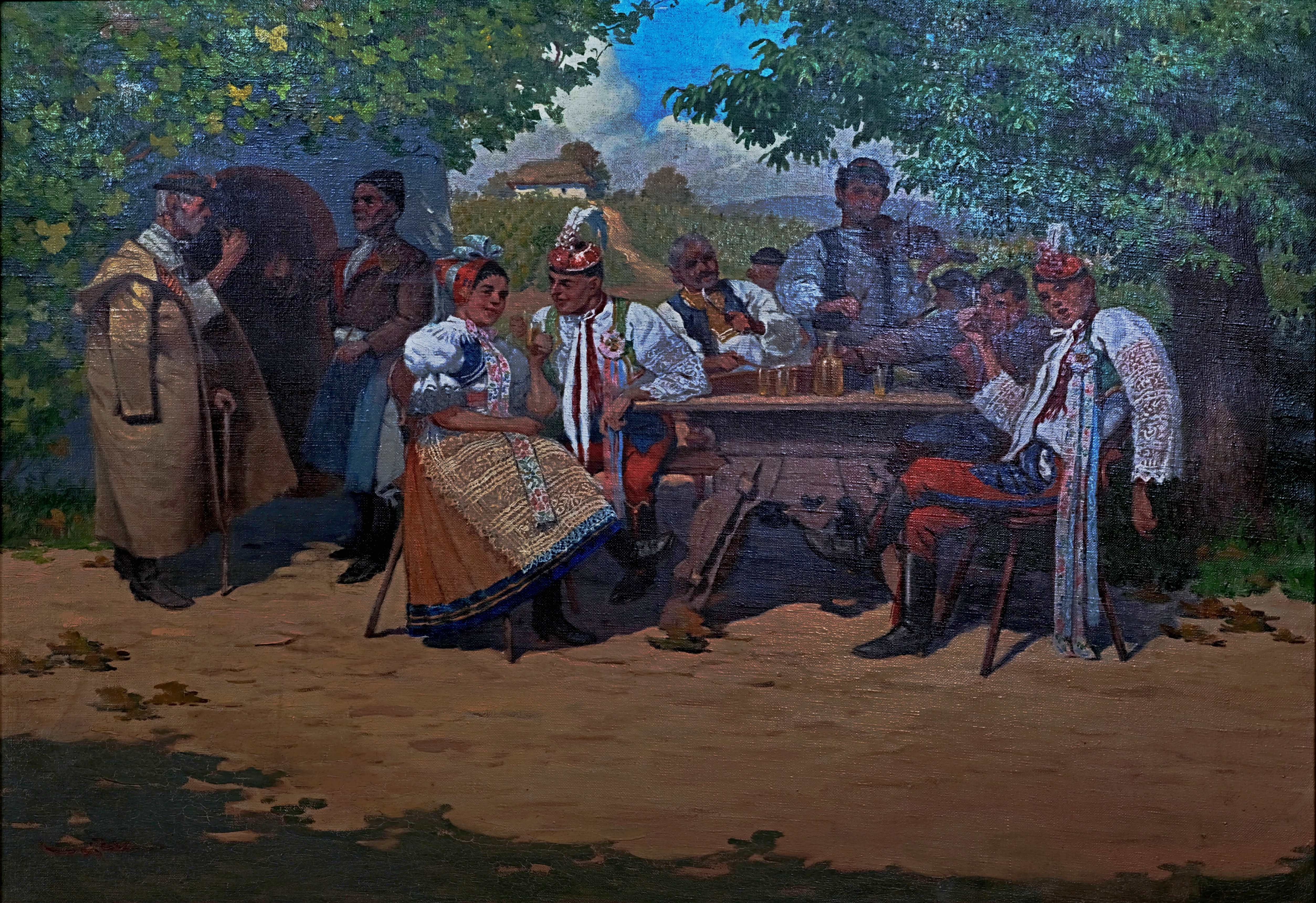 František Milan Lejček – V Lanžhotě u sklípku