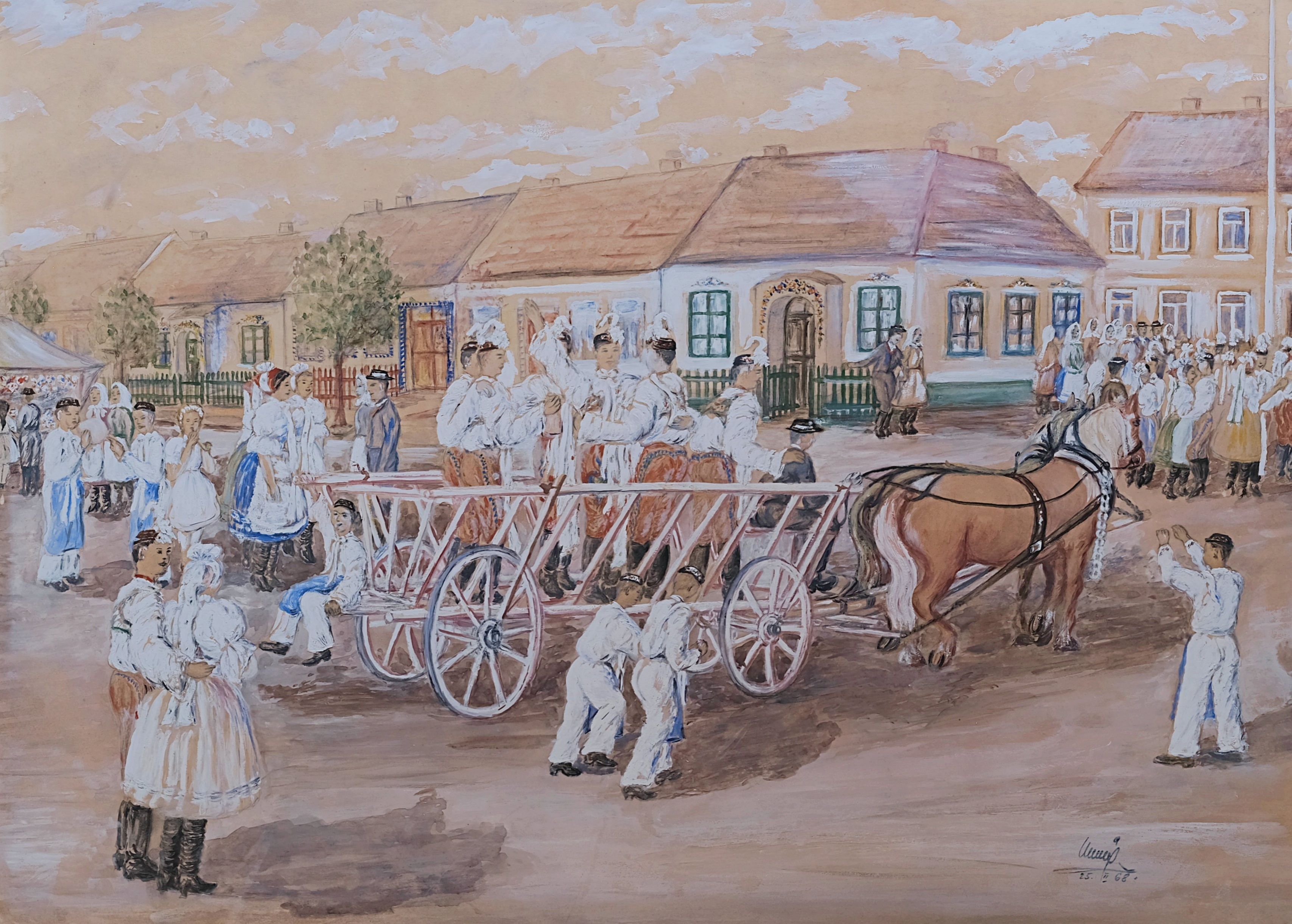 Miloslav Mráz – Sjíždění chasy ve Tvrdonicích