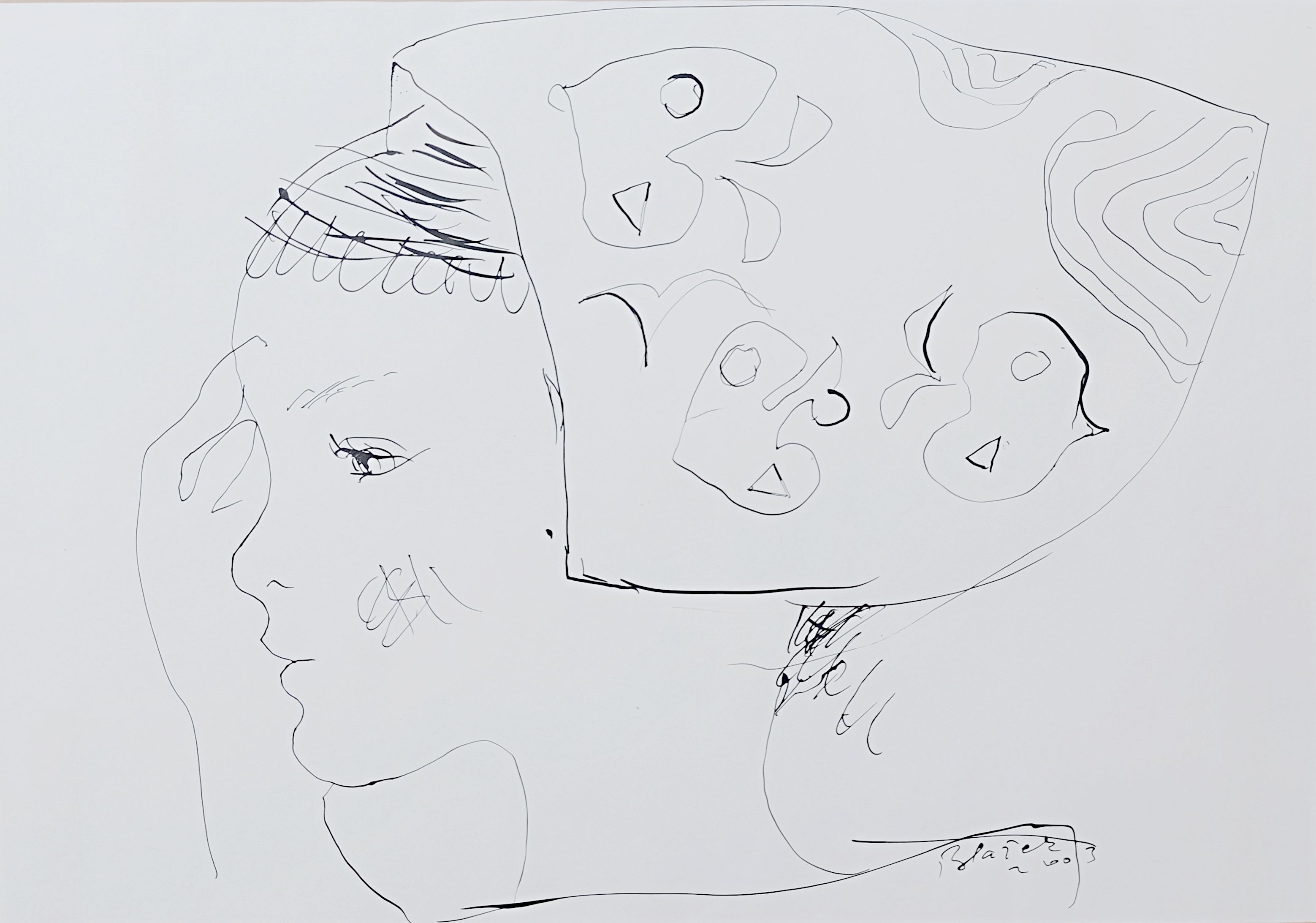 Jaroslav Blažek – Děvče v rožkách