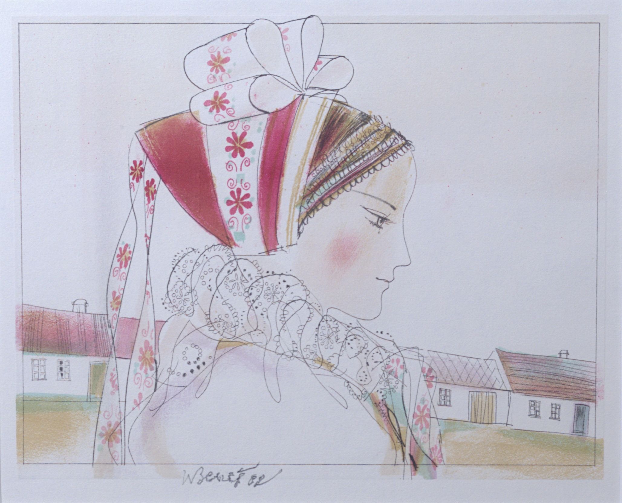 Karel Beneš – Děvče v rožkách