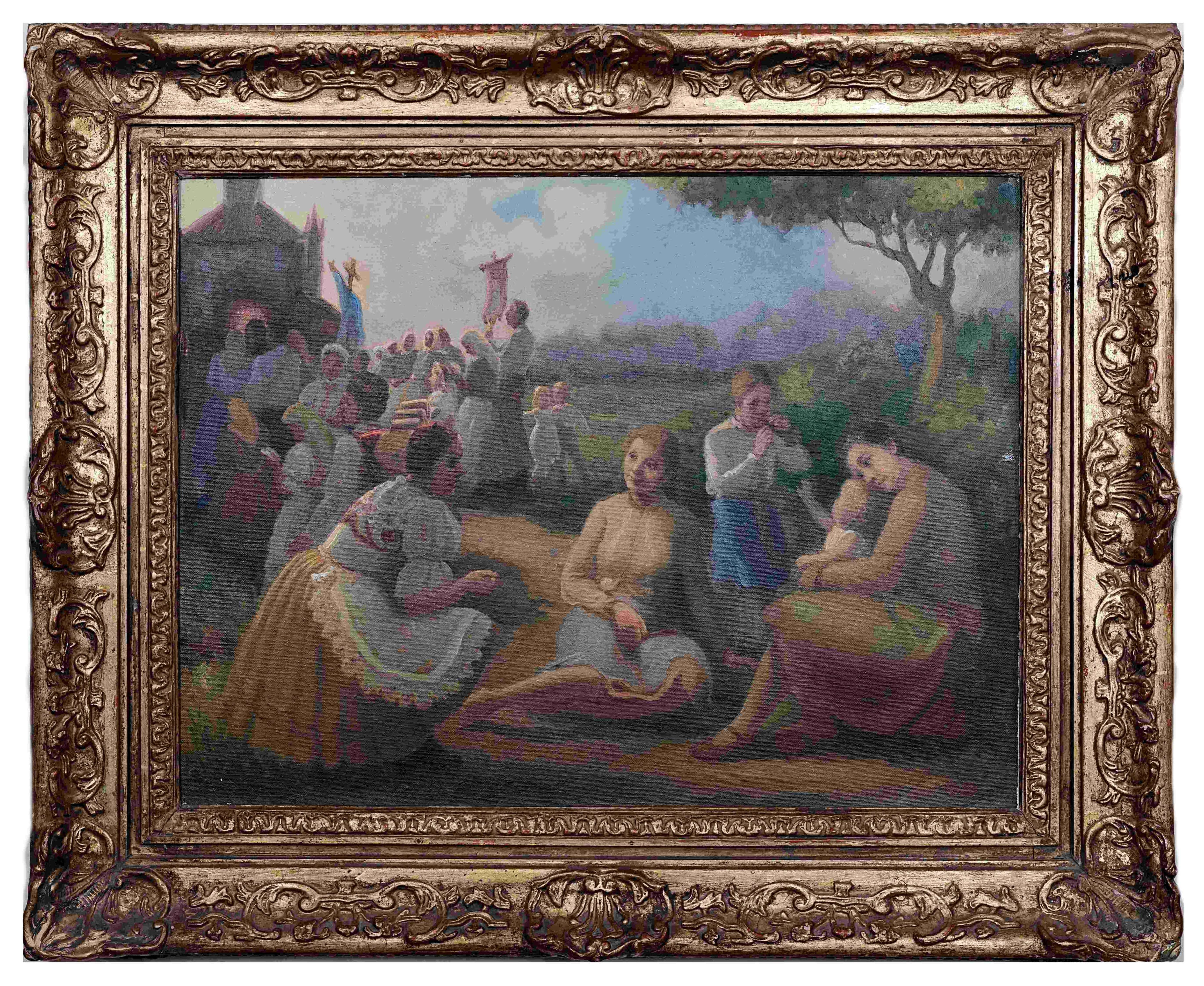 Josef Konečný „Žar“ – Procesí u kapličky