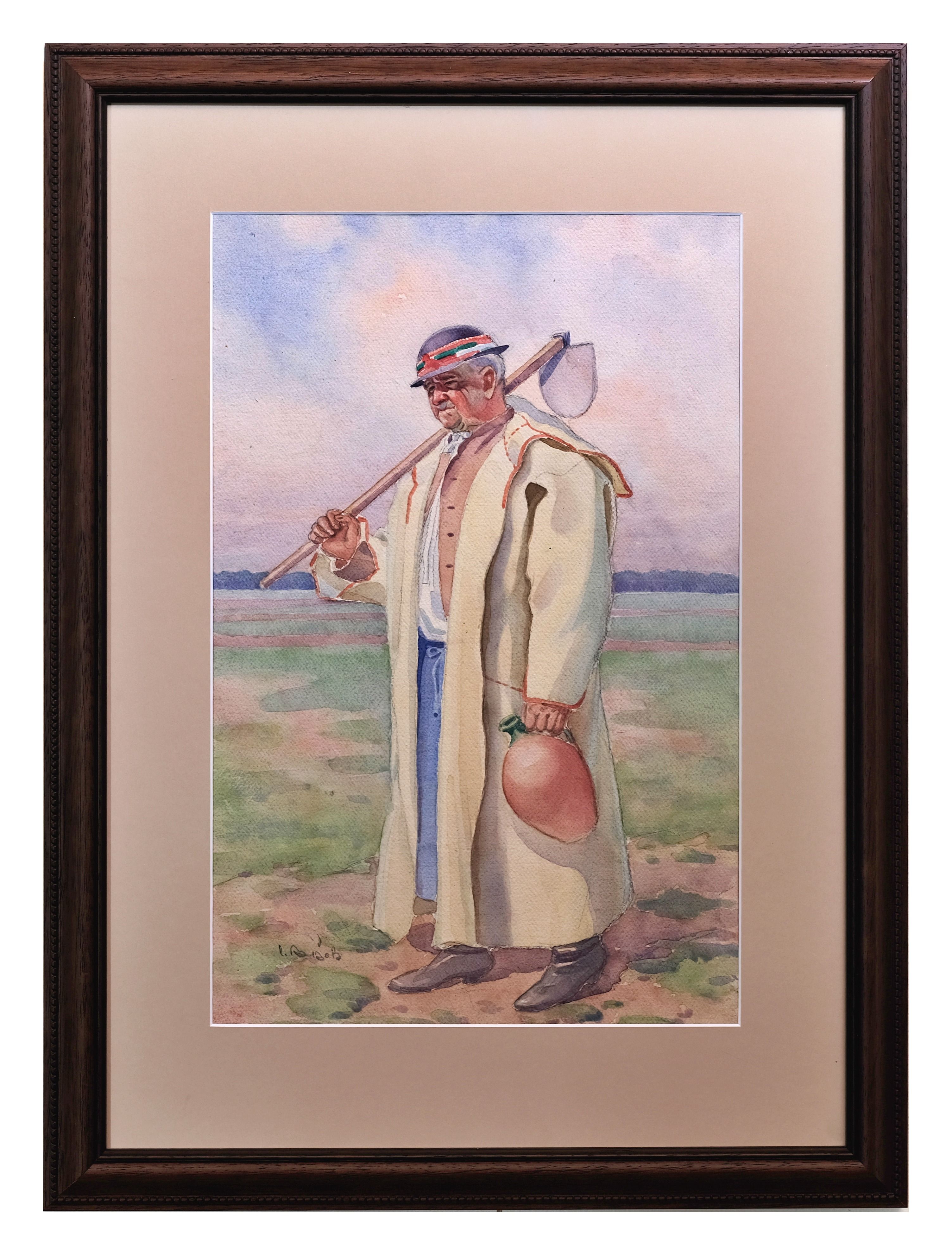 Karel Božek – Muž v halině v poli