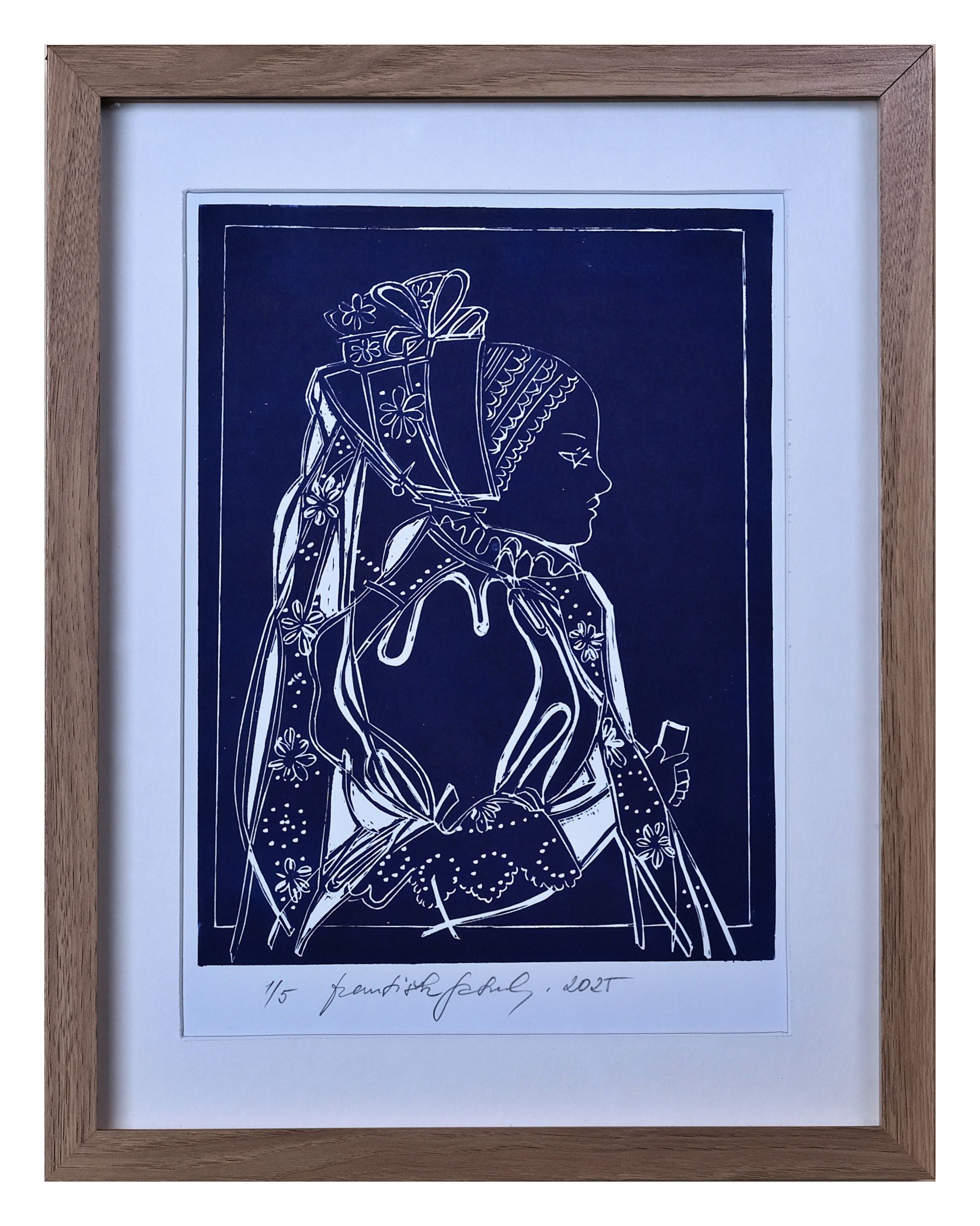 František Schulz – Děvče v rožkách