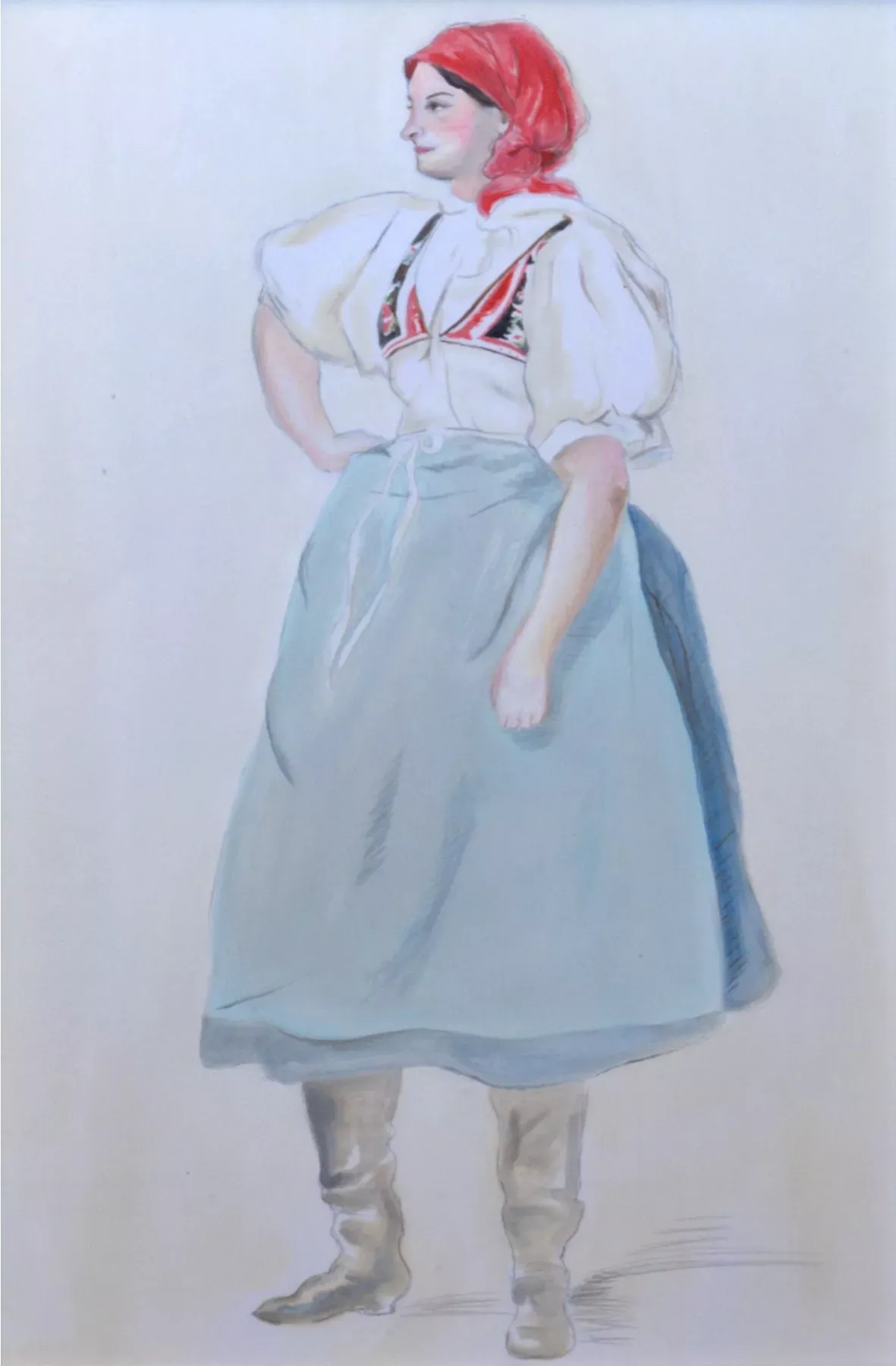 Veronika Benešová – kopie obrazu Josefa Mánesa Děvče z Břeclavy