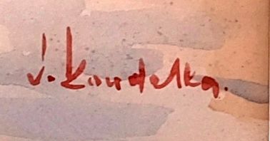 Josef Koudelka – kopie obrazu Stárek z Lanštorfa Joži Uprky