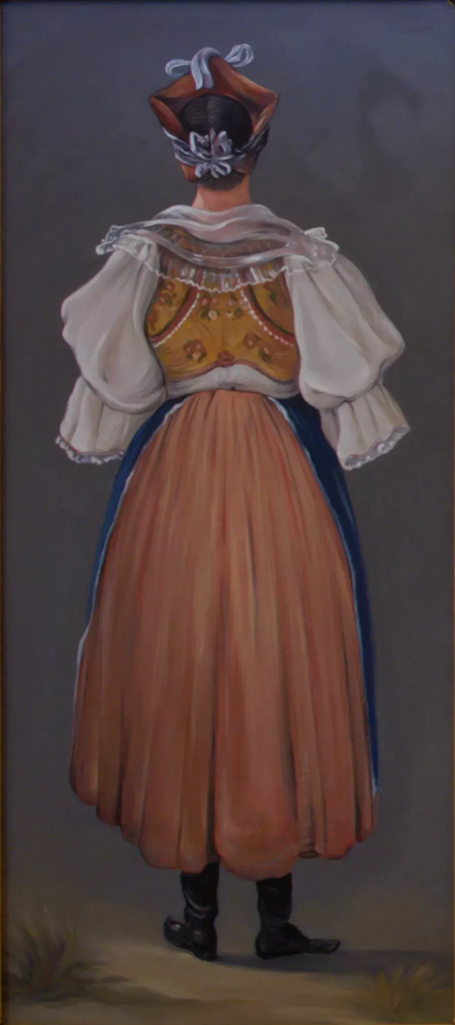 Zdeněk Micka – kopie obrazu neznámého autora Kroje z Lednice ze sbírek Státního zámku Lednice (pořízeno se souhlasem NPÚ)