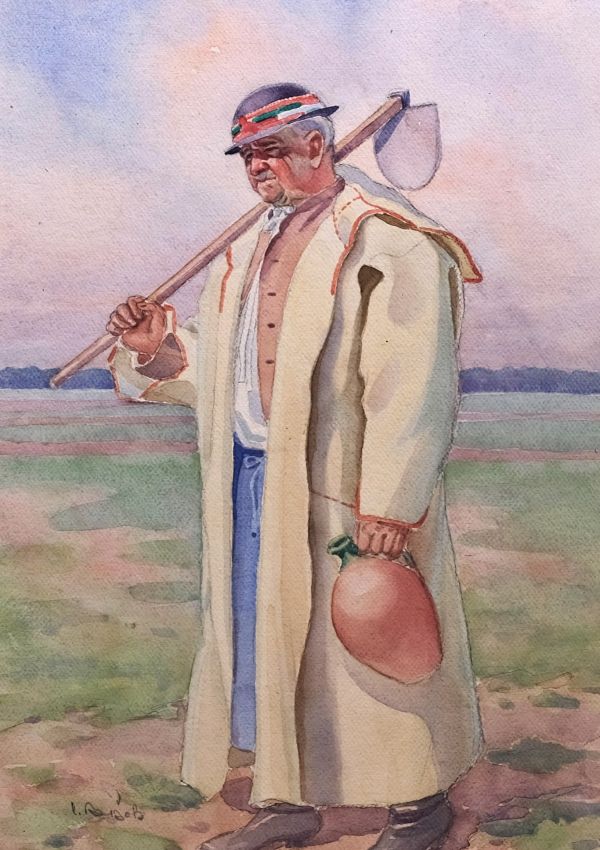 Karel Božek – Muž v halině v poli