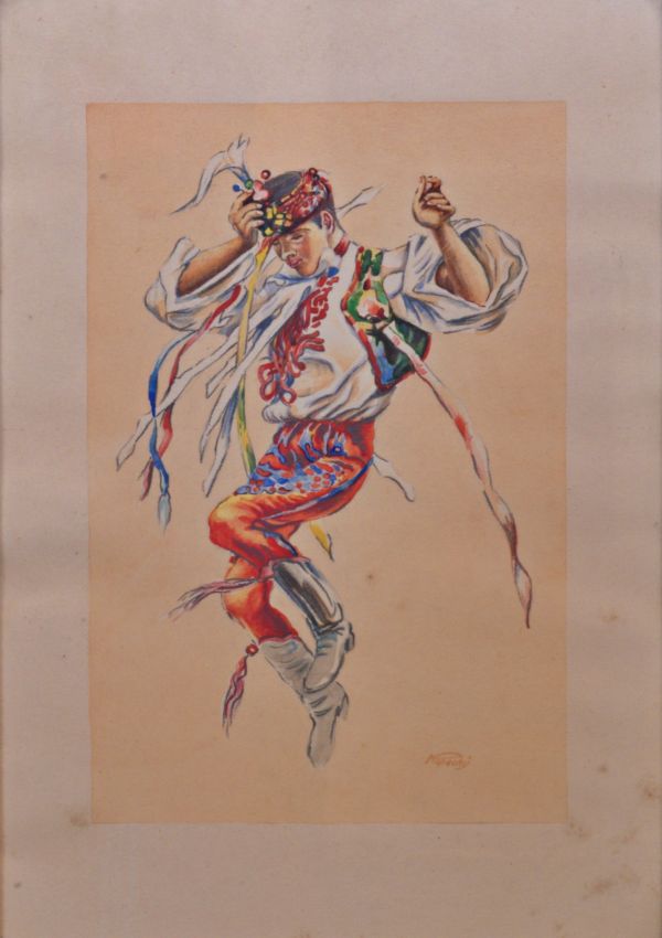 Signatura nerozluštěna – Kopie obrazu J. Uprky Hošije