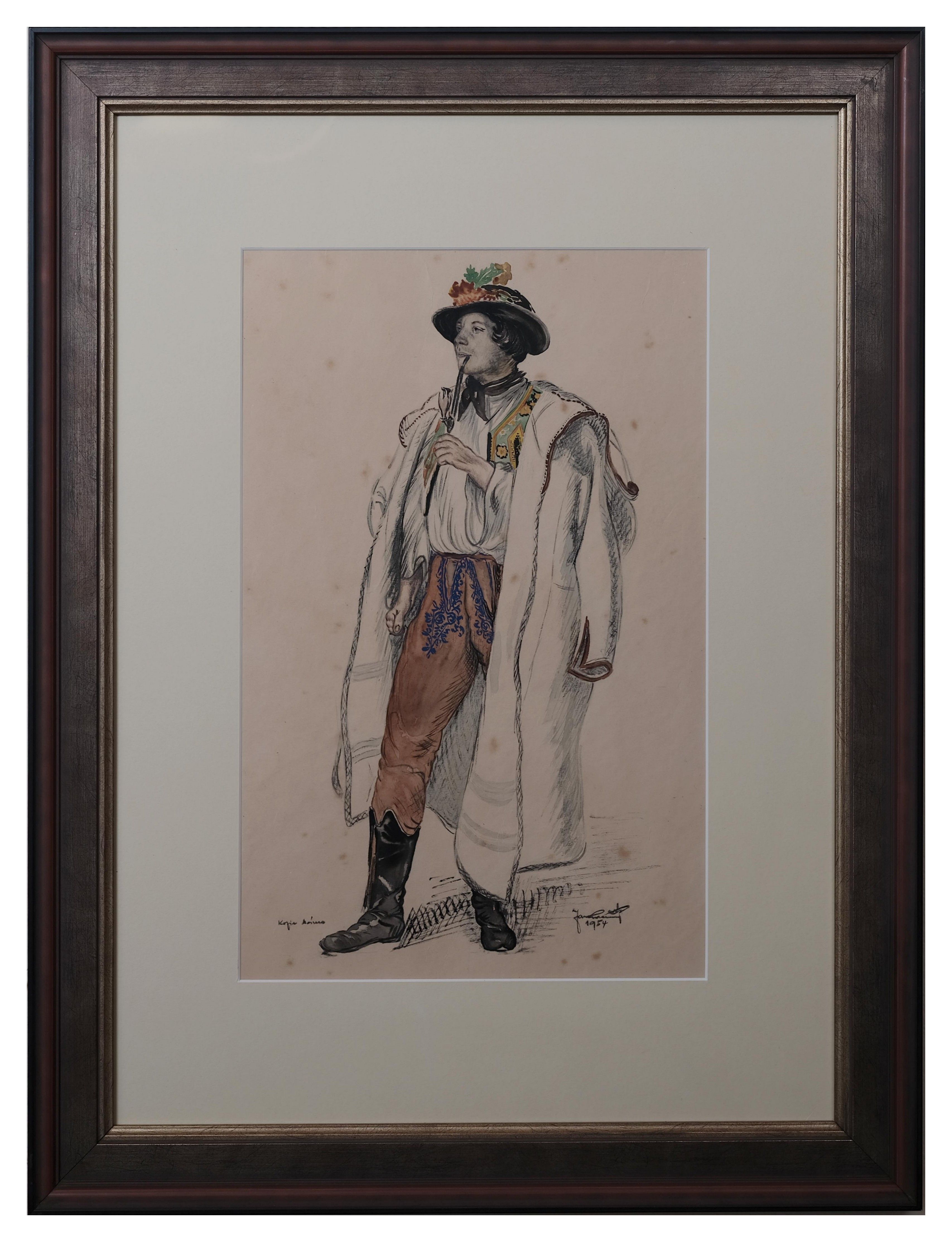 Signatura nerozluštěna – kopie obrazu Josefa Mánesa z 50. let 19. stol. - Jan Suchánek v halině