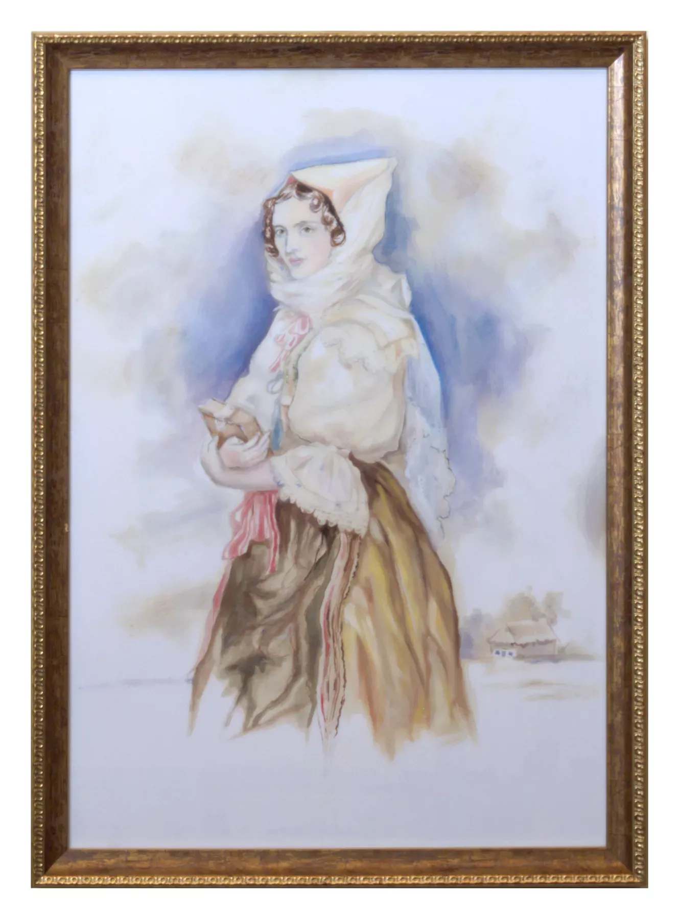 Veronika Benešová – kopie obrazu Josefa Kriehubera Princezna Marie Franzizska von Liechtenstein v kroji - ze sbírky Liechtenstein collections