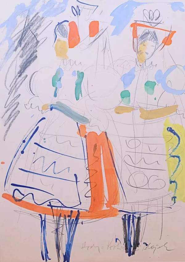 Jaroslav Blažek – Dvě děvčice – Hody v Kostice