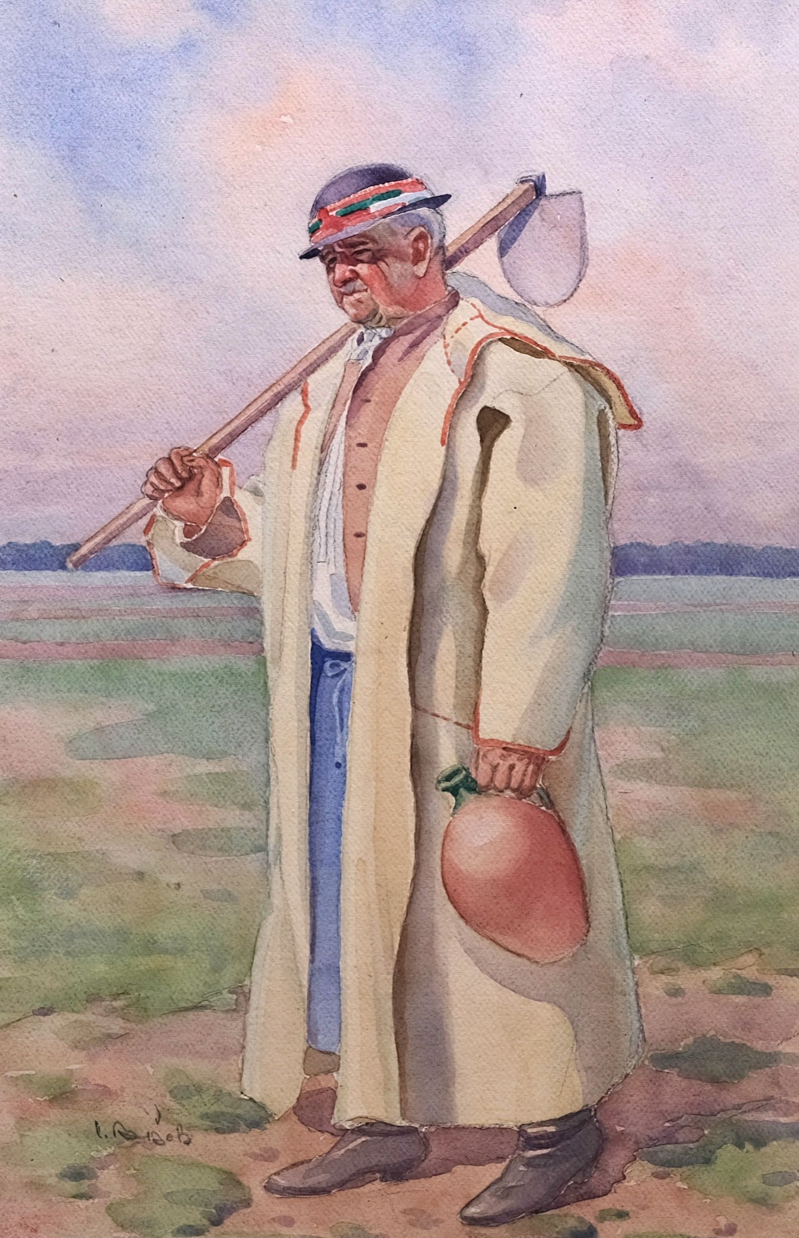 Karel Božek – Muž v halině v poli