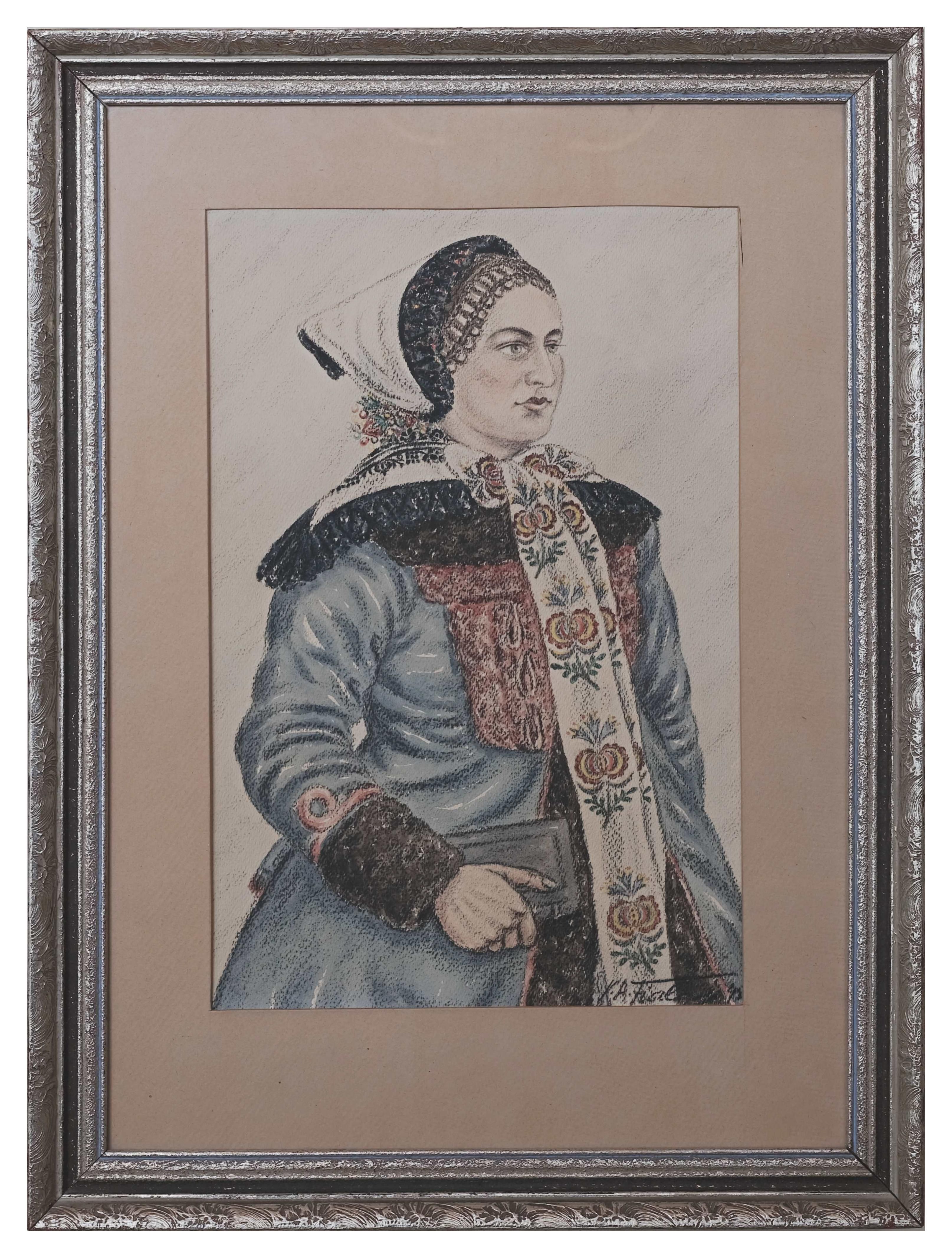 V. A. Fialay – Žena z Lanžhota v šubě