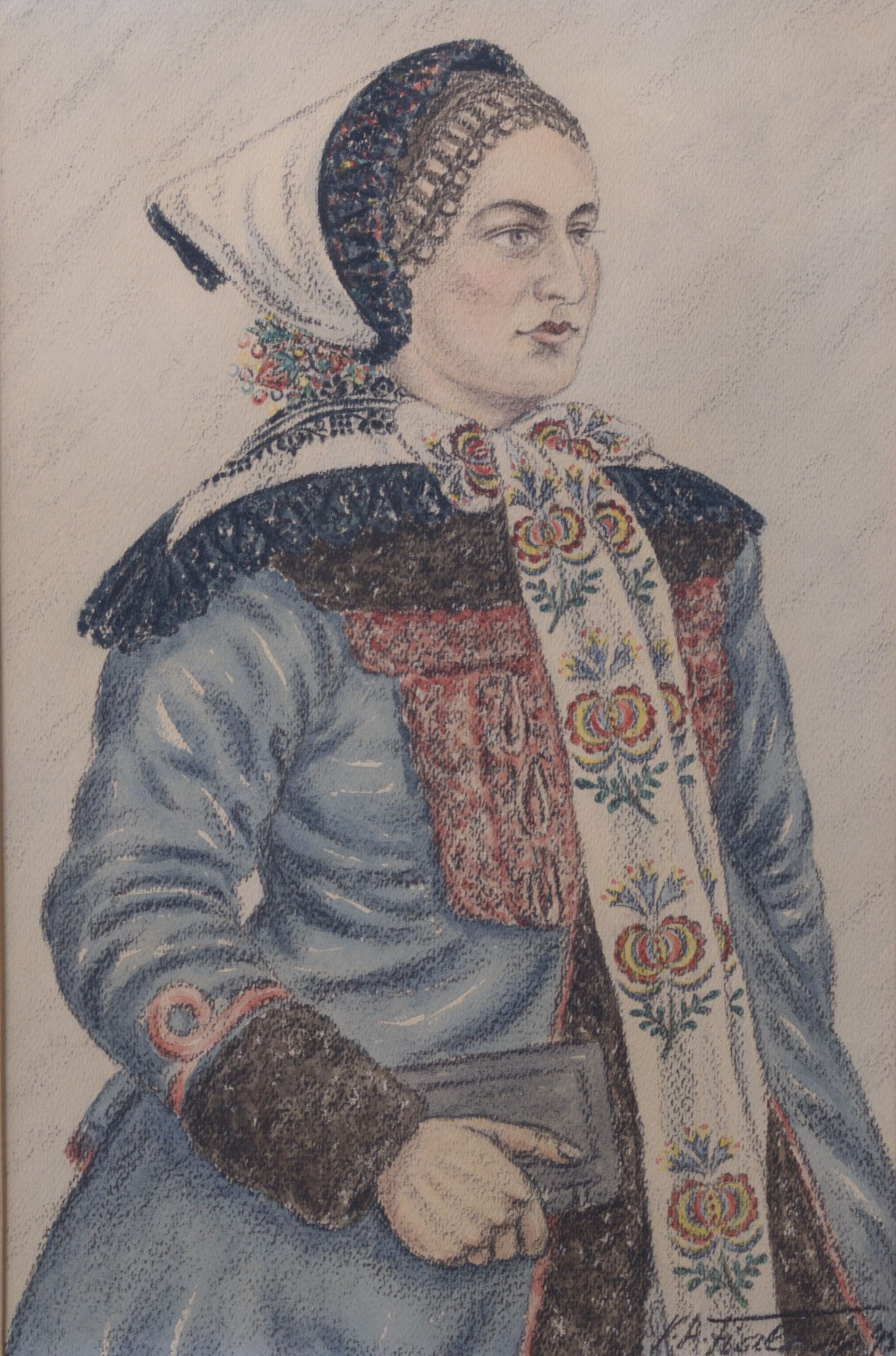 V. A. Fialay – Žena z Lanžhota v šubě