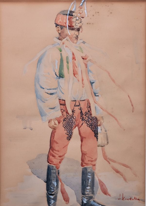 Josef Koudelka – kopie obrazu Stárek z Lanštorfa Joži Uprky