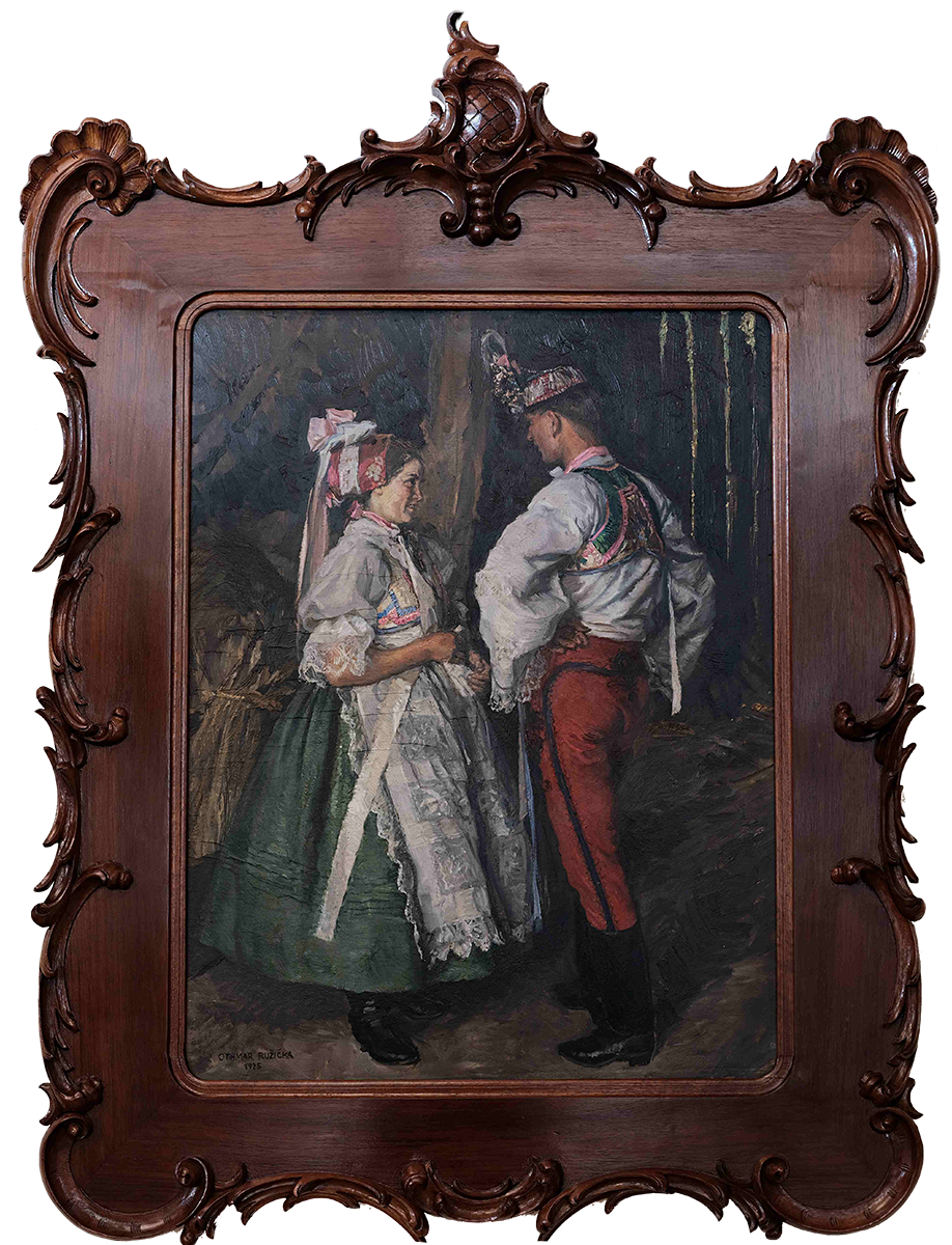 Othmar Růžička – Podlužácký pár ve stodole