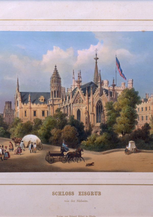 August Haun – Krojovaní u zámku Lednice